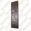 "Hope Anchors The Soul" Brass Push Plate 
